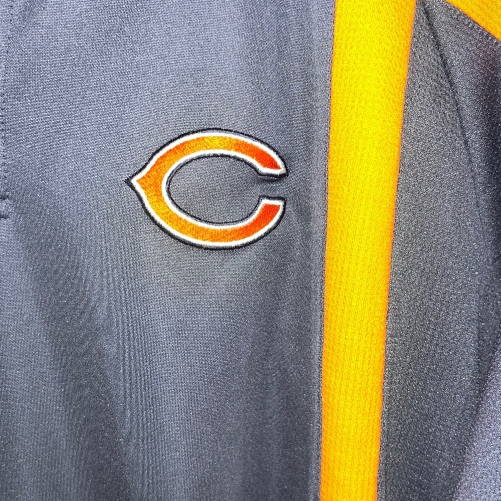 CHICAGO BEARS NFL Team Apparel Polo Style Shirt Navy Orange Men's 2XL - Picture 4 of 6